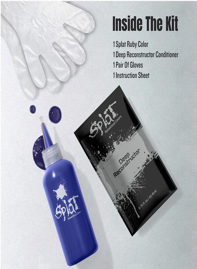 Splat Vegan and Cruelty-Free Semi-Permanent Hair Color Dye (6 Fl Oz, MIDNIGHT INDIGO) - Image 3